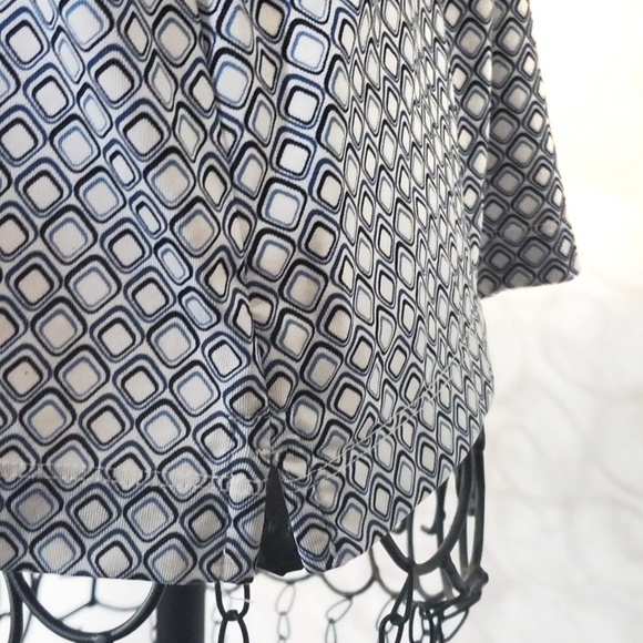**SOLD** Diamond Pattern White Golf Stretch Polo - Picture 4 of 8